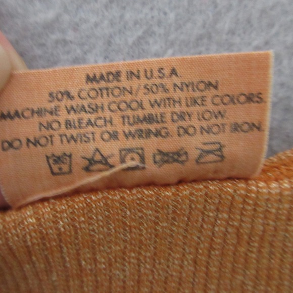 Michael Stars Tank Top Orange Fitted One Size Y2K Long Ribbed Made in The USA - Picture 4 of 9